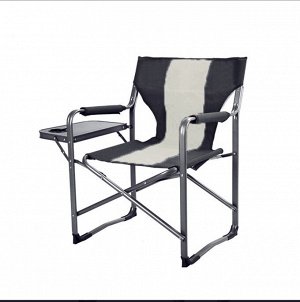 Кресло PREMIUM В90*Ш50*Г60,складное,с подлокот,столик,металл.,до 130 кг,цв. черный(37-018)