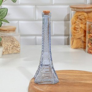 Бутыль стеклянная для масла Доляна «Париж», 250 мл, h=24 см, цвет МИКС
