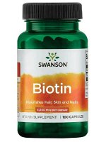 Биотин Swanson Biotin 5000 мкг - 100 капс.