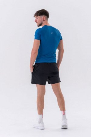 Мужская футболка NEBBIA Functional Slim-Fit T-shirt (Цвет синий)(324)