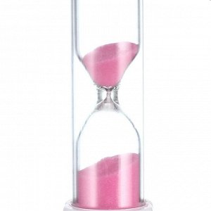 Песочные часы "Зубик" на 10 минут, 2.5 х 10 см, розовые