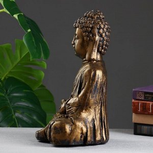Фигура "Будда молится" бронза, 33х23х18см