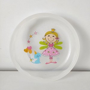 Тарелка для девочки "принцесса", новая, пластик