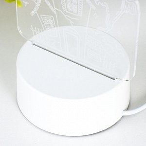 Светильник "Призраки" LED белый 11х9,5х15 см RISALUX