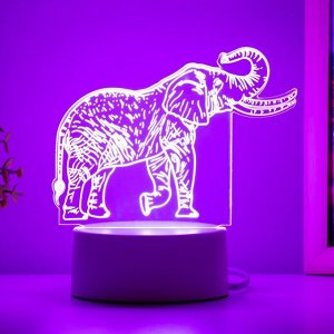 Светильник "Слон" LED белый 16х9,5х13 см