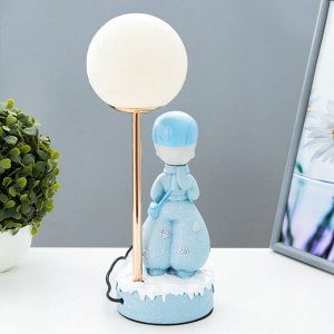 Настольная лампа "Девушка" LED USB голубой 14х10,5х31,5 см