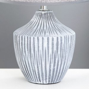 Настольная лампа "Джолен" E14 40Вт серый 22,5х22,5х35 см RISALUX