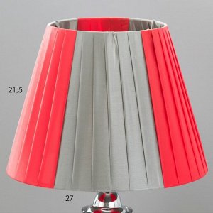 Настольная лампа 16686/1 E27 40Вт хром 29х29х50 см RISALUX