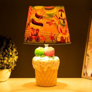 Настольная лампа "Пирожное" Е14 40Вт МИКС 20х20х32,5 см