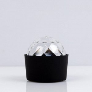 Проектор «Мини диско-шар» 8 см, реакция на звук, 5 В, свечение RGB