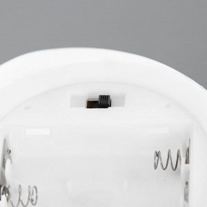 Ночник "Ленивец" LED от батареек бело-серый 8,5х19х18,5 см RISALUX