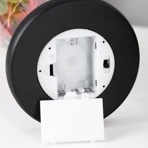 Фигурка светящаяся колба RISALUX «Букет из роз», LED-ночник от батареек 3xААА, 11x11x21 см