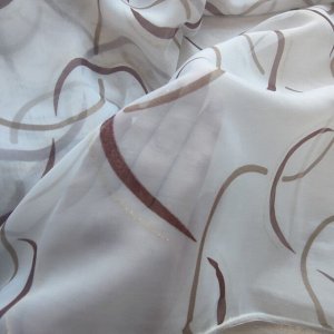 Ткань для тюля  с пошивом