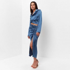 Юбка женская на кулиске MIST: Classic Collection, цвет синий