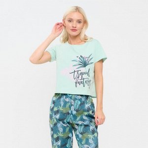 Пижама женская (футболка и брюки) KAFTAN "Tropical fantasy" р. 44-46