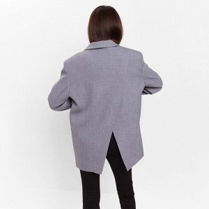 Пиджак женский с разрезом на спине MIST размер, цвет серый
