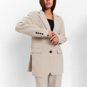 Пиджак женский с боковыми разрезами MIST размер, цвет бежевый
