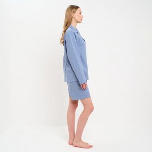 Пижама женская (рубашка и шорты) KAFTAN "Basic" р.44-46, голубой