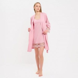 Комплект женский KAFTAN (халат и сорочка), розовый