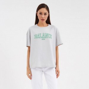 Футболка женская MIST Balance, L-XL, серый