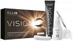 OLLIN VISION SET  brown (коричневый) Крем краска для бровей и ресниц  20 мл  (в наборе) 729193