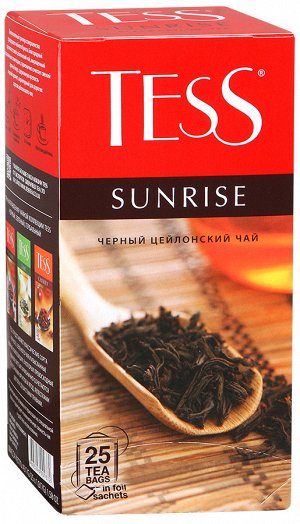 Чай Тесс Sunrise black tea 1,8г х 25 пакетиков