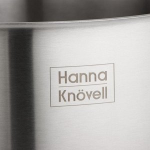 Кастрюля Hanna Kn?vell HoReCa, 40 л, толщина 0,8 мм, 201 сталь, дно 3,2 мм, с теплораспределительным слоем, индукция