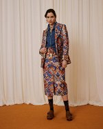 Юбка PENCIL SKIRT IN PRINTED VELVET