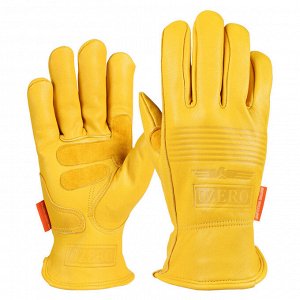 Перчатки кожаные желтые OZERO