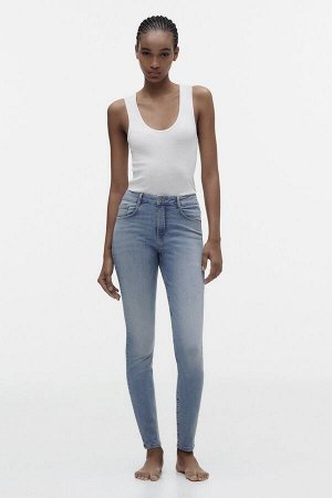 High-rise skinny sculpt trf джинсы