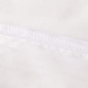 Пододеяльник 180*215 Страйп Сатин Однотонный Отель белый 100% Хлопок 1x1 P1CTH0362
