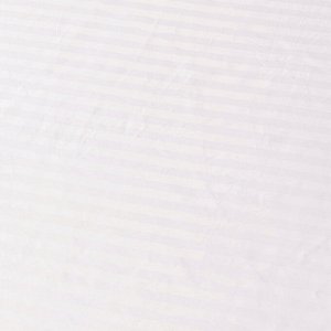 Простыня 160*200*30 Страйп Сатин Однотонный Отель белый 100% хлопок на резинке 1x1 RR1CTH0364