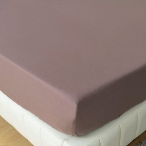 Простынь на резинке 160*200*30 Однотонный Сатин Элитный 100% египетский хлопок RROCE007
