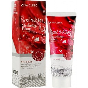 Очищающая пенка для лица с розовой водой Rose Water Cleansing Foam