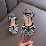 Туфли со стразами черные