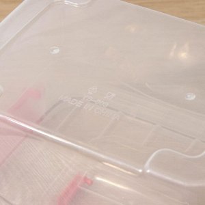Контейнер для хранения пластиковый с крышкой «Дипломат», 25x17,5x13 см, цвет МИКС