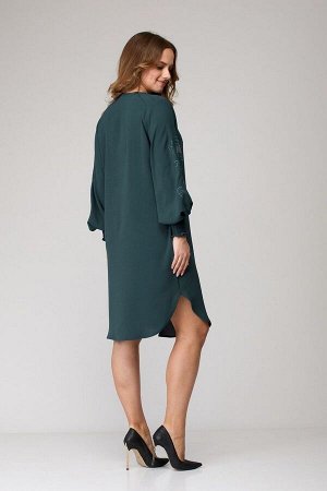 Платье / SandyNa 130118 серо-зеленый