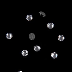 Стразы термоклеевые «Конус», стеклянные, SS10, d = 2,8 мм, 100 шт, цвет белый