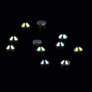 Стразы термоклеевые «Усечённый конус», с голографией, стеклянные, SS10, d = 2,8 мм, 100 шт
