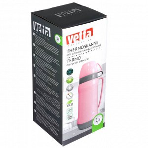 VETTA Термос стеклянная колба "Туристический" 1,80л (2 чашки), 3 цвета