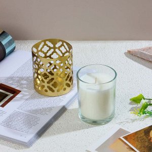 LADECOR Свеча ароматическая в декоративном подсвечнике, 190 г, аромат 1