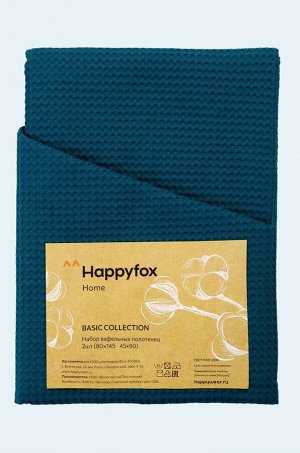 Набор вафельных полотенец 2 шт Happy Fox Home