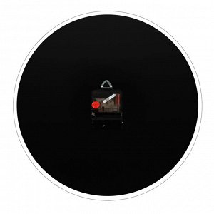 Часы настенные прозрачные d39 см, открытая стрелка "Стиль черный"