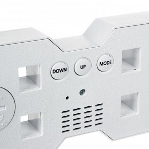LADECOR CHRONO Будильник электронный круглый, пластик, USB / 1xCR2032