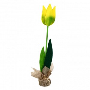 Цветок декоративный, в виде тюльпана, 9x35,5 см, полиэстер, 2 цвета