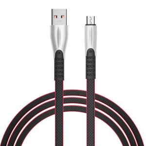 FORZA Кабель для зарядки Кобра Micro USB, 1м, 2А, чёрный