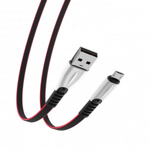 FORZA Кабель для зарядки Кобра Micro USB, 1м, 2А, чёрный