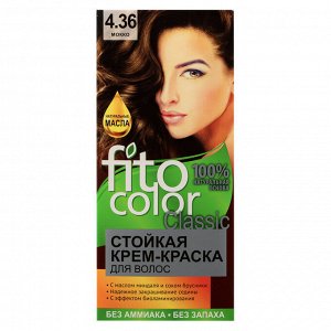 Краска для волос FITO COLOR Classic, 115 мл, тон 4.36 мокко