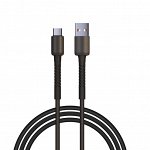 BY Кабель для зарядки XXL Type-C, 2м, 3А, Быстрая зарядка QC3.0, черный