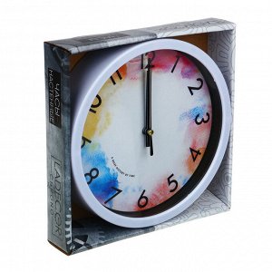 LADECOR CHRONO Часы настенные, круглые, 19,5 см, пластик, арт.19-9